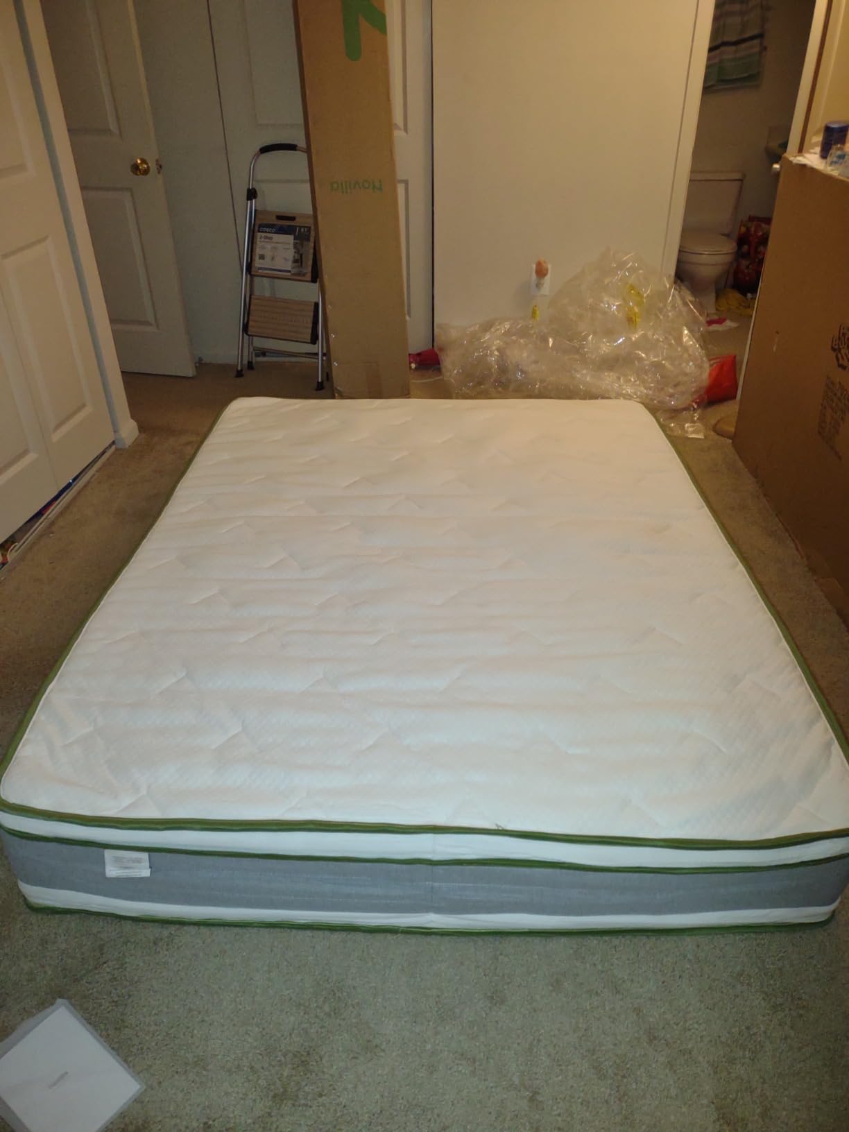Novilla Queen Mattress, 12 Inch Hybrid Mattress Queen with Comfort Foam|Innerspring Pillow Top Mattresses in a Box, Pressure & Pain Relief, Soft Feel but Supportive, CertiPUR-US customer photo 1