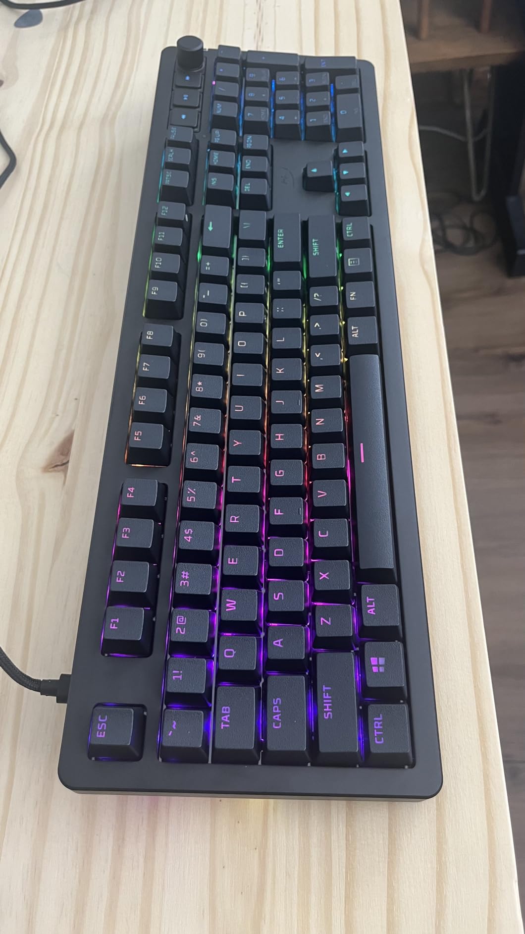 HyperX Alloy Rise 75 - Hot-Swappable 75% Mechanical Gaming Keyboard, PC, Ambient Light Sensor, Gasket Mounted, HyperX Linear Switches customer photo 1