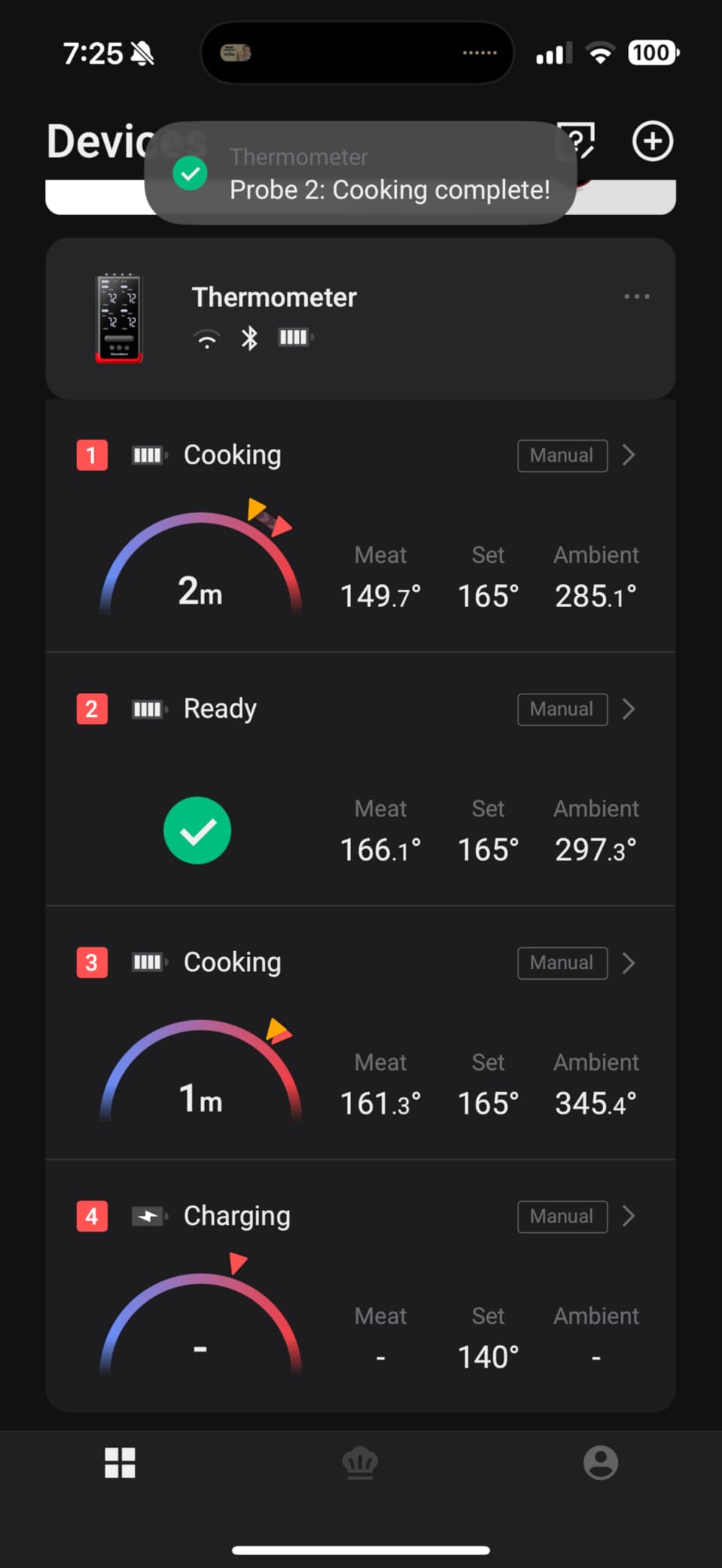 ThermoMaven WiFi Wireless Meat Thermometer, 2 Probes, Smart Base, 6 Sensors | Unlimted Monitor Range via APP, Commercial-Grade NIST Certified Accuracy, for Restaurant Kitchen, BBQ/Grill/Oven customer photo 1