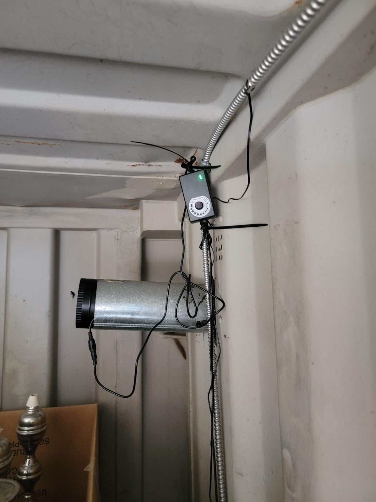 Hon&Guan 8 Inch Inline Booster Duct Fan with Speed Controller - 623 CFM Airflow with 44W Ultra-Low Power and Low Noise customer photo 1