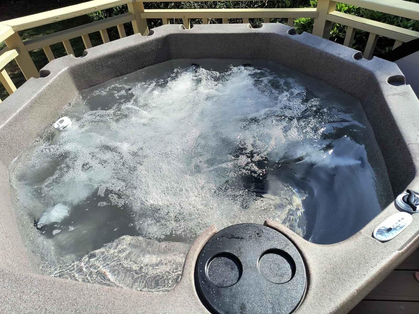 Invi 5 Person Rigid Resin Hot Tub Spa, 11 Jets, 2BHP 2-Speed Pump, Stainless Steel Heater, 120V Plug & Play, Full Foam Insulation, 4 Season Outdoor, LED, Cover and Filter customer photo 2