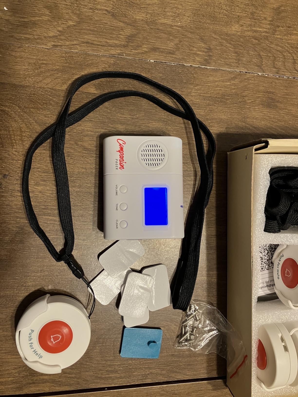 Wireless Caregiver Pager System with 6 Call Buttons and LCD Pager customer photo 1