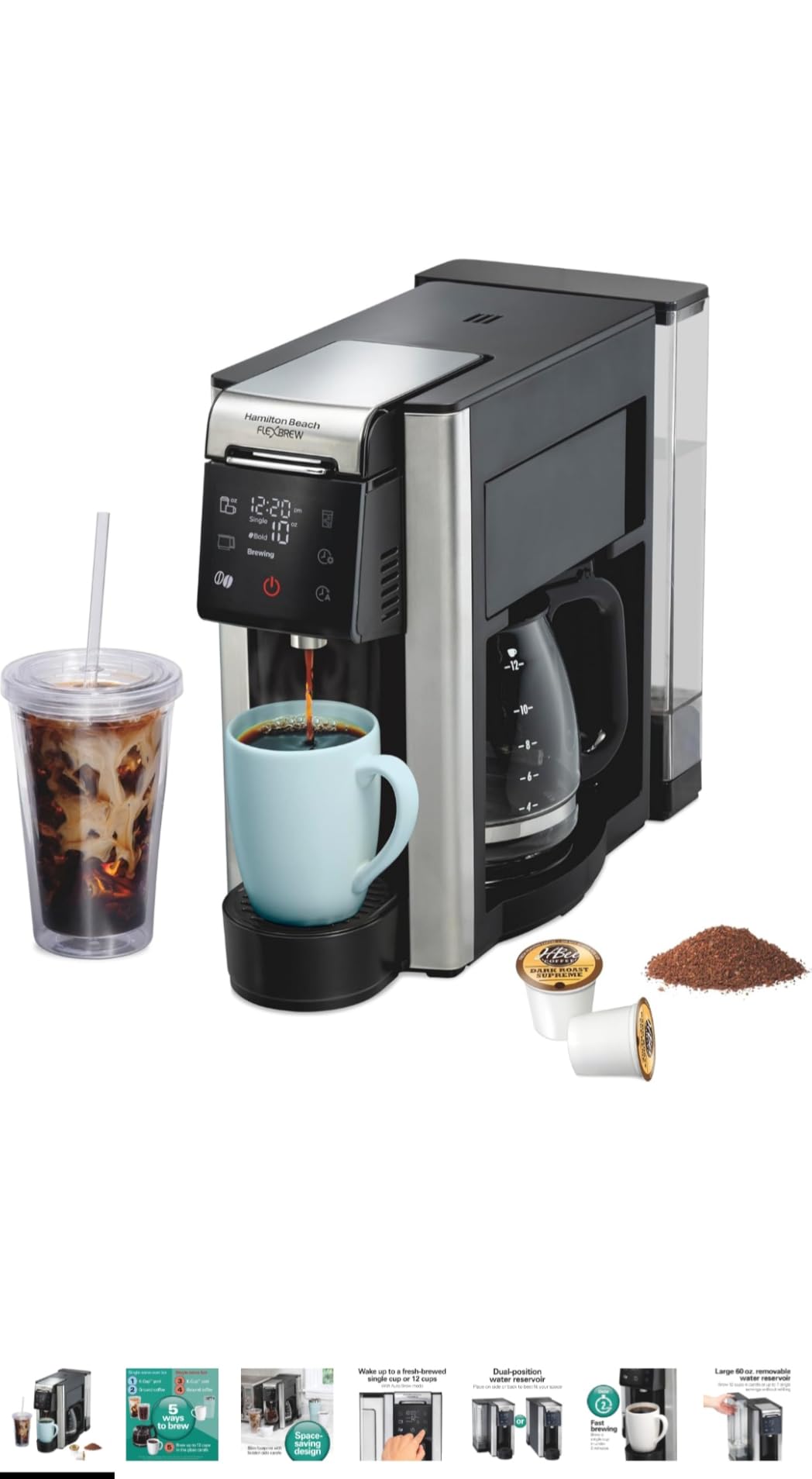 Hamilton Beach Flexbrew Advanced 5-in-1 Drip & Single Serve Coffee Maker customer photo 1