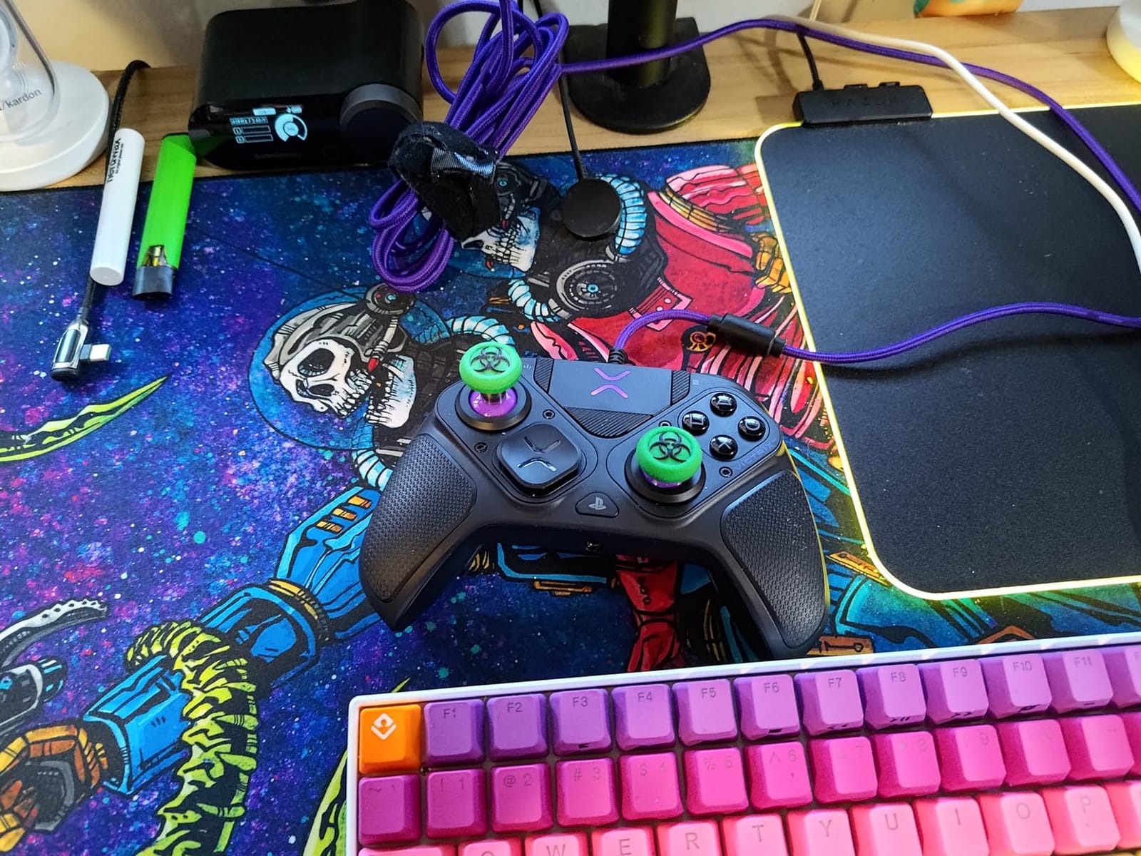 Victrix Pro BFG Wireless Gaming Controller: Tekken 8 Rage Art, PS5, PS4, PC | PlayStation, Sony 3D Audio, 4 Mappable Back Buttons, Interchangeable Thumbsticks & D-Pads, Hair Triggers & Paddles, Tekken 8 customer photo 2