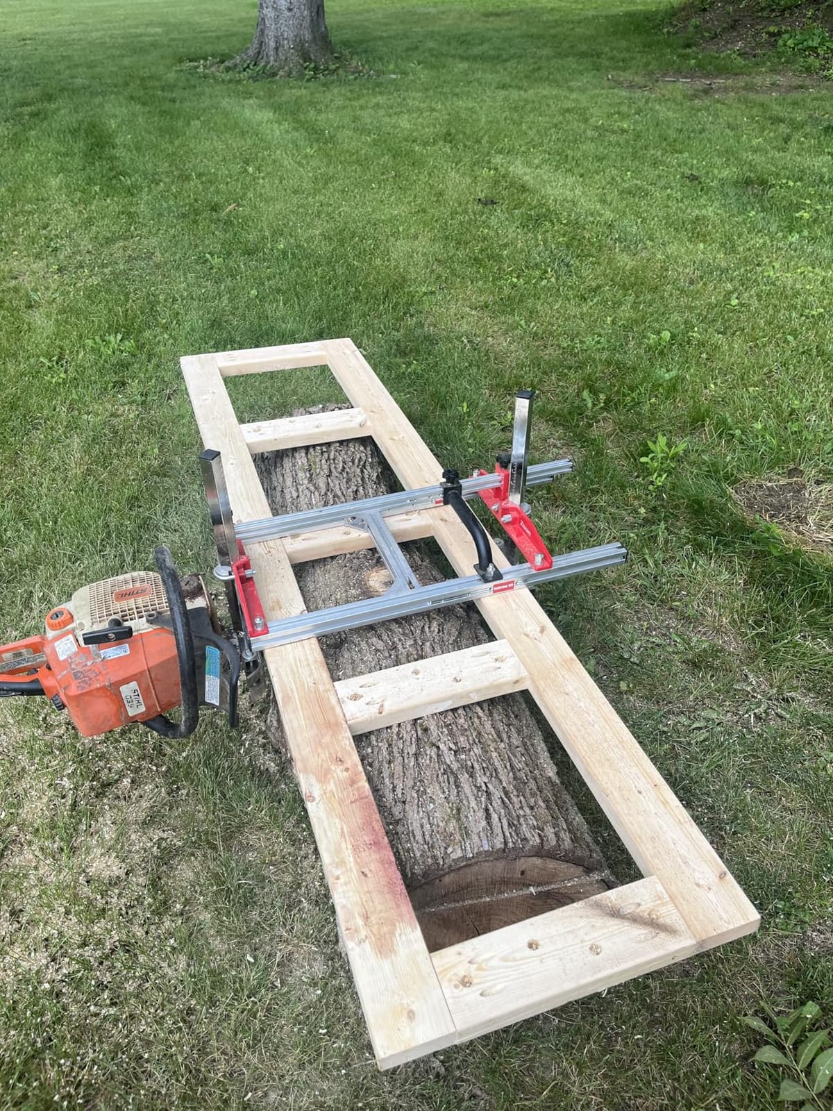 Zozen Chainsaw Mill with Lumber Guide Brackets, 3 Adjustable Sizes customer photo 1