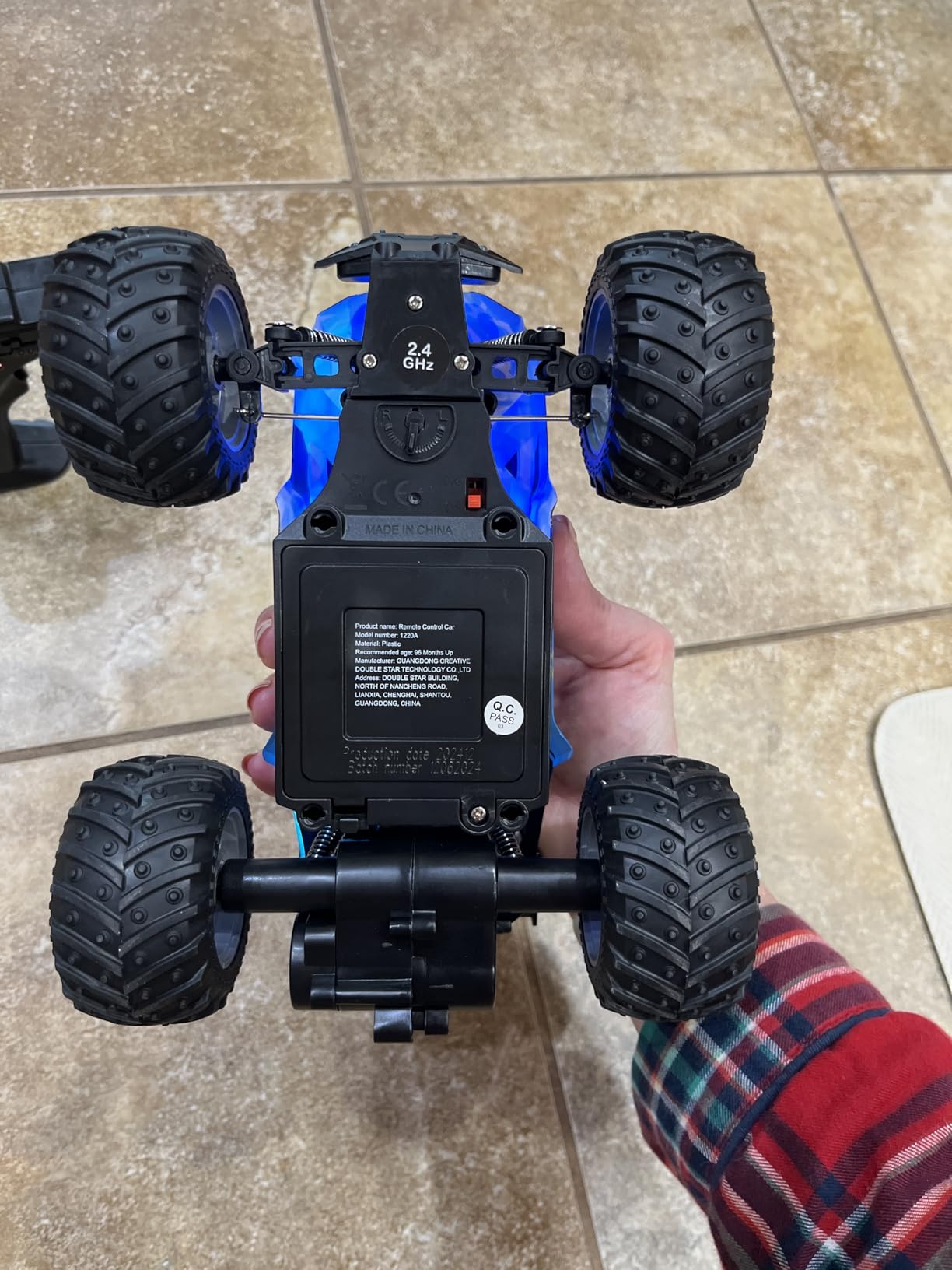 All Terrain Remote Control Car for Boy with LED Lights 2 Batteries 20 KM/H | 2.4GHz 1:18 Rc Car, 2 Motors, Monster Truck Toys, Sturdy Remote Control Truck for Boy and Girls Christmas, Beginner customer photo 2