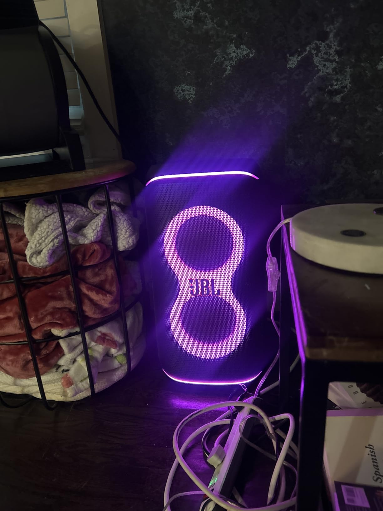 JBL PartyBox Club 120 Portable Party Speaker, Bluetooth, Lights - White | Music Synced Party Lights, Mic And Guitar Input, Fast Charging, Up To 12 Hour Playtime, Splash Proof For Karaoke Events customer photo 1