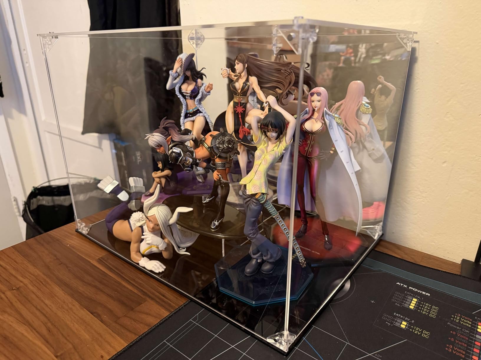 Acrylic Display Case Clear Action Figure Display Case with Mirrored Back, Dustproof Storage Display Box Alternative Glass Case for Collectibles Figures Models Doll Toys (12x12x15.7 inch, 30x30x40cm) customer photo 2
