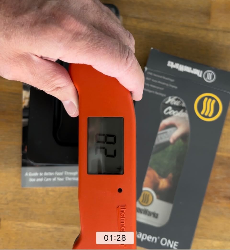 ThermoWorks Thermapen ONE, No. 1 Recommended Instant-Read Thermometer - Cayenne Pepper Red customer photo 2