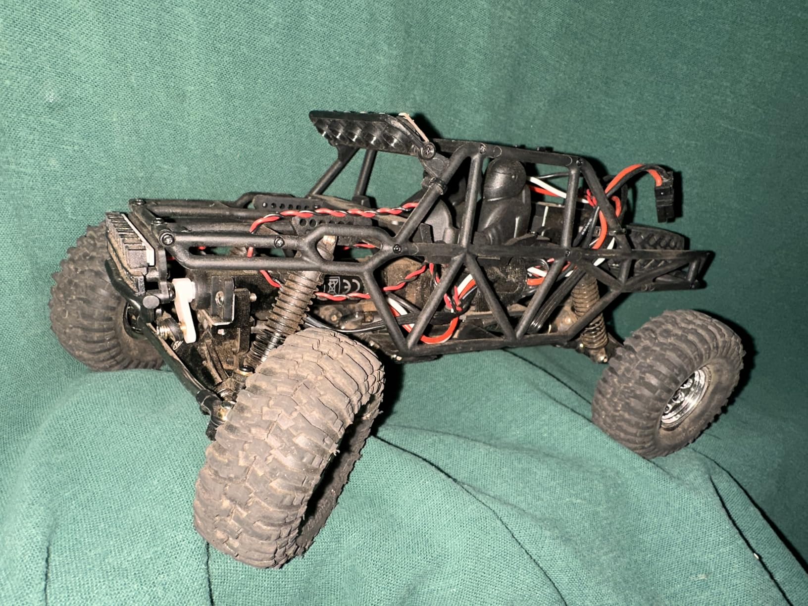 MEUS Racing MB18 TRX4M Body & Chassis Kit for Traxxas TRX4M Defender Bronco K10 F150 High Trail 1/18 RC Crawler Upgrades Parts (Red&Black) customer photo 1