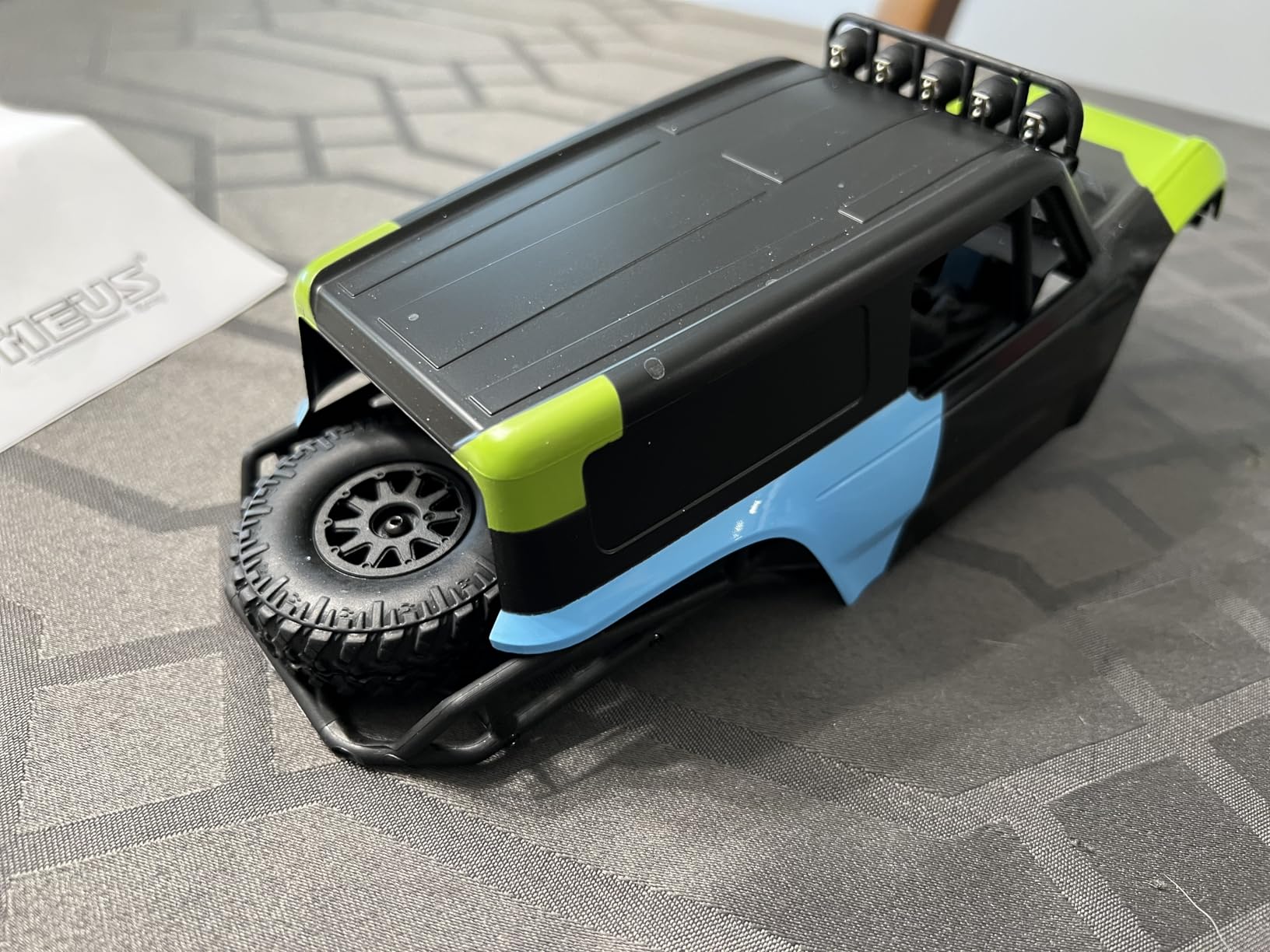 MEUS Racing MB18 TRX4M Body & Chassis Kit for Traxxas TRX4M Defender Bronco K10 F150 High Trail 1/18 RC Crawler Upgrades Parts (Red&Black) customer photo 2