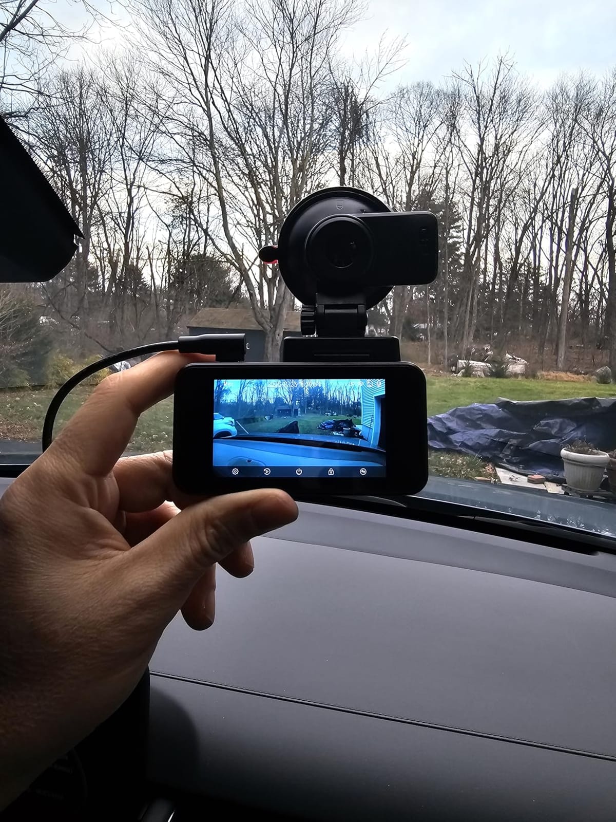 COOLCRAZY Dash Cam Front Rear - 4K STARVIS Sensor Dashcam,Free 64GB Card, Built-in 5G WiFi/GPS, Dual Dash Camera for Cars with 3