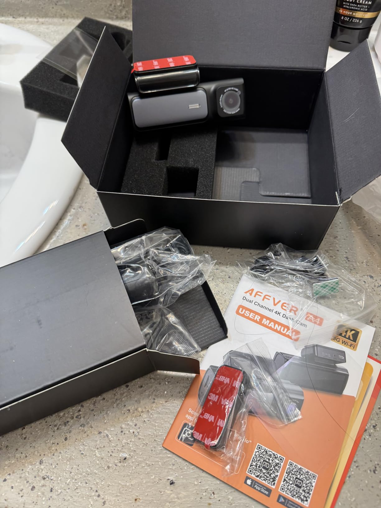 Affver 4K+2.5K Dash Cam Front and Rear, Built-in 5G WiFi 6 GPS Dual Dashcam customer photo 2