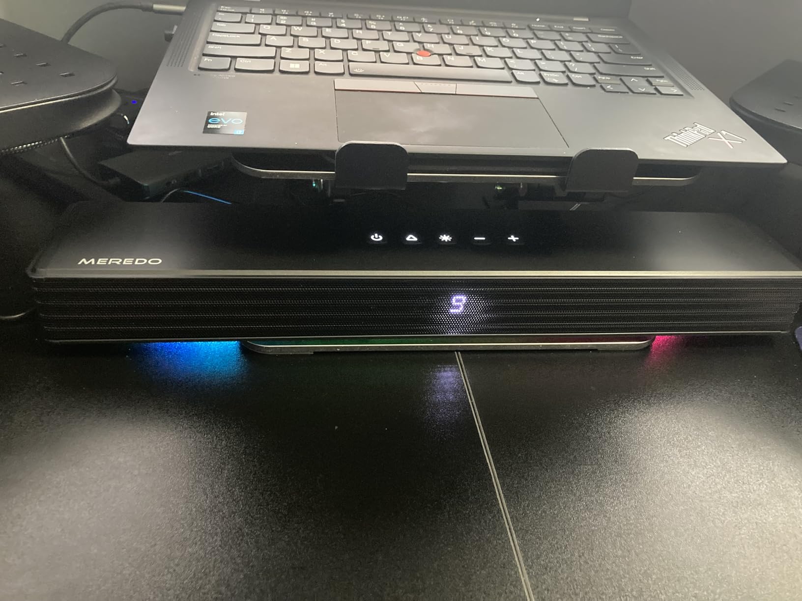 MEREDO Sound Bar for Smart TV 160W 3.1CH PC Gaming Soundbar with Subwoofer RGB Lighting Audio Sync Surround Sound System BT 5.3/HD-ARC/Optical/AUX/USB for Desktop Tablets Consoles Home Cinema customer photo 2