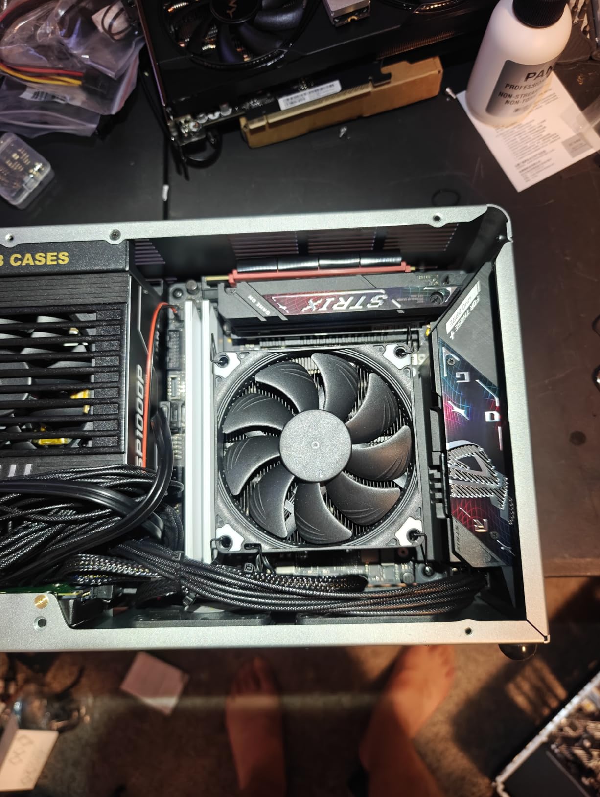 ASUS ROG Strix B850-I Gaming WiFi AMD AM5 B850 Mini-ITX mITX Motherboard 10+2+1 Stages, DDR5, 2.5G LAN, WiFi 7, 2X M.2, PCIe® 5.0 x16, USB 20Gbps Type-C®, AI Overclocking, AI Networking II, Aura Sync customer photo 1