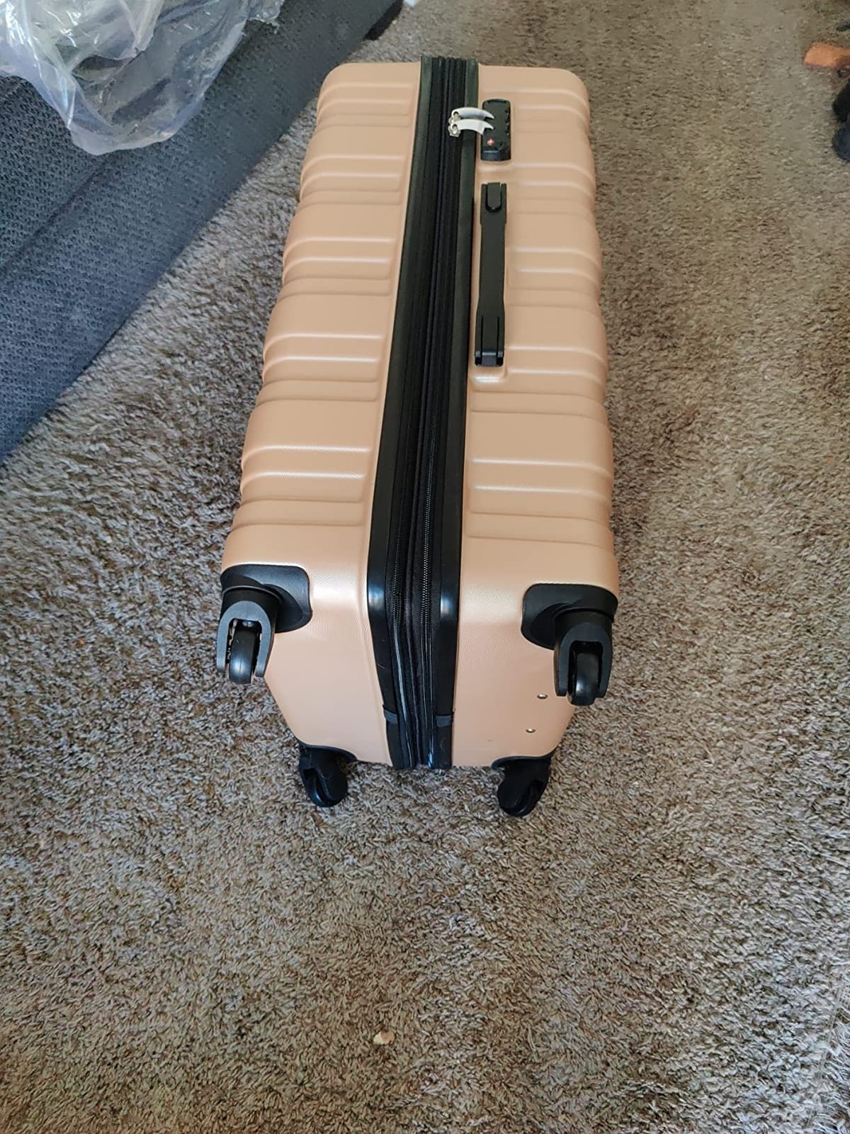 Merax Softside Luggage Set 3 Piece Suitcase with Duffel Bag Spinner Wheels customer photo 2