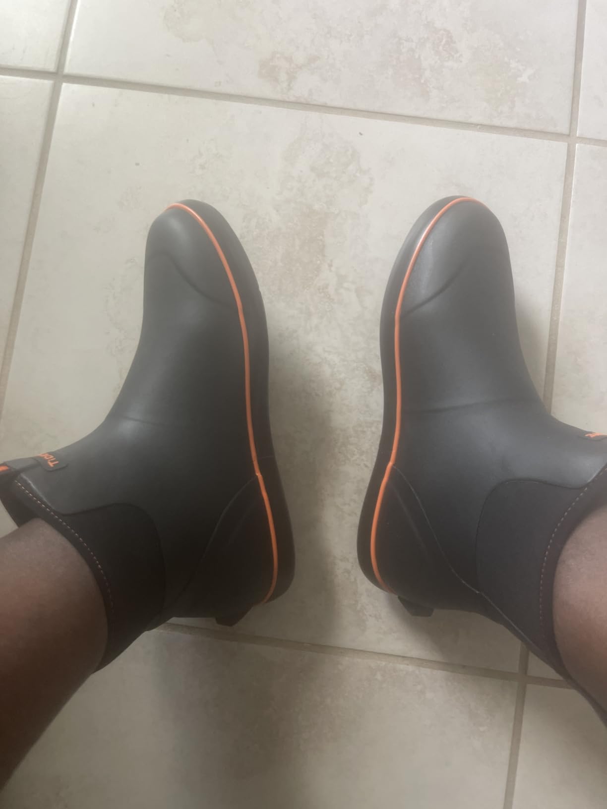 TIDEWE Deck Boots for Men, Waterproof Fishing Boots customer photo 1