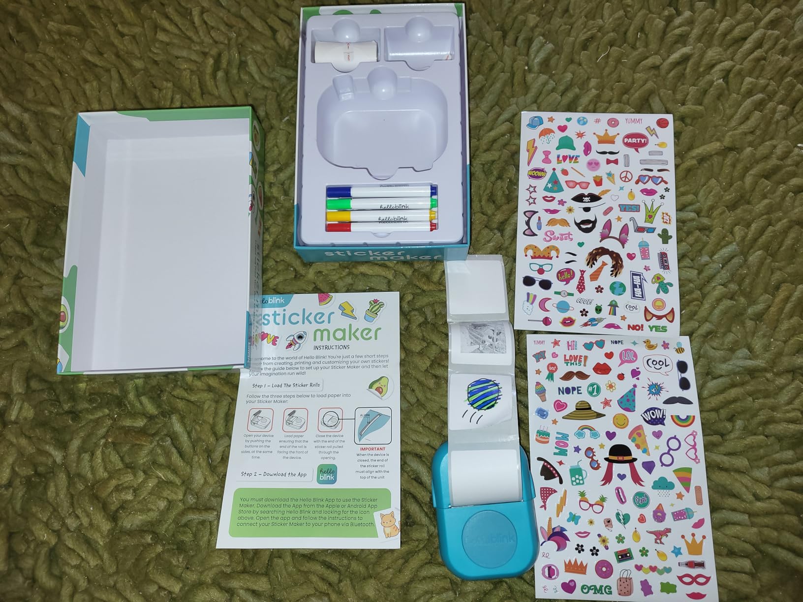 Sticker Maker by Hello Blink - Mini Stickers and Photo Printer - Small Portable Bluetooth Thermal Printer Sticker Machine for Kids Gifts - Aged 8+ - iPhone Android Compatible customer photo 2
