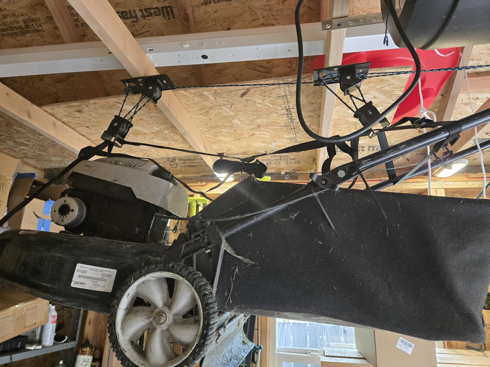 Teal Triangle Canoe Hoist, EasyLift Garage Pulley System, Holds 150 lbs customer photo 1