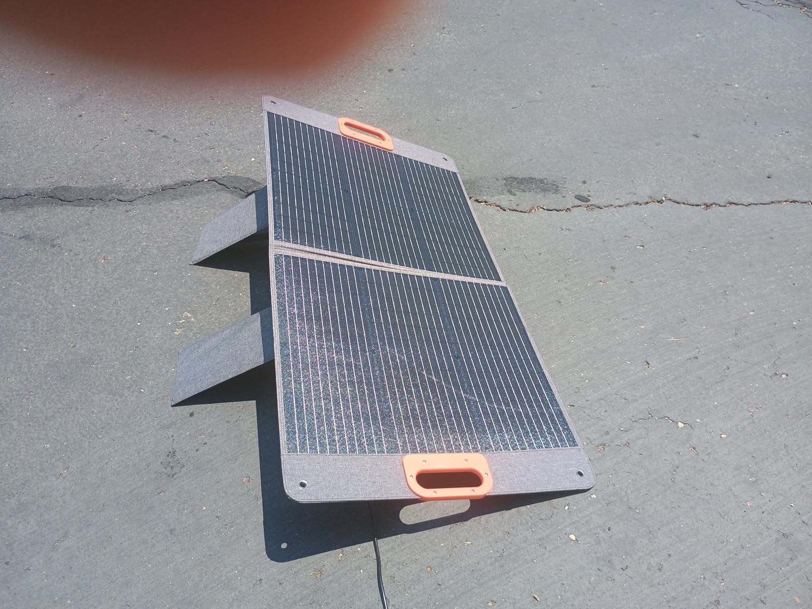 100W Portable Solar Panel for Power Station, 24% High Efficiency ETFE Foldable Solar Panel Charger, QC3.0, Type-C 60W, MC4 Output, IP65 Waterproof, for Outdoor Camping, RV, Emergency Power Supply customer photo 1