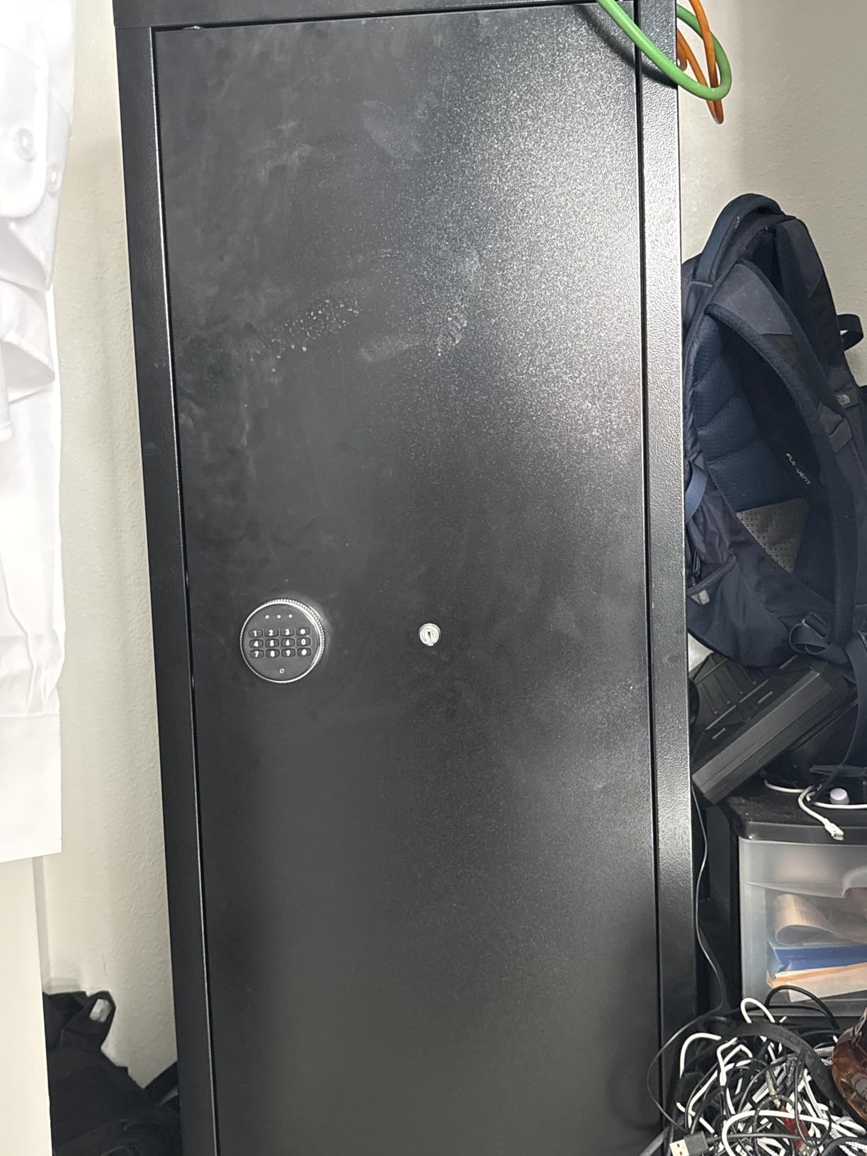 Superday 15-18 Rifle Gun Safe with Keyboard, Quick Access Large Gun Safe for Rifles, Locking Gun Cabinet Rifle Safe with Gun Safes Pockets and Adjustable Rifle Rack for Home, Office(Black) customer photo 1