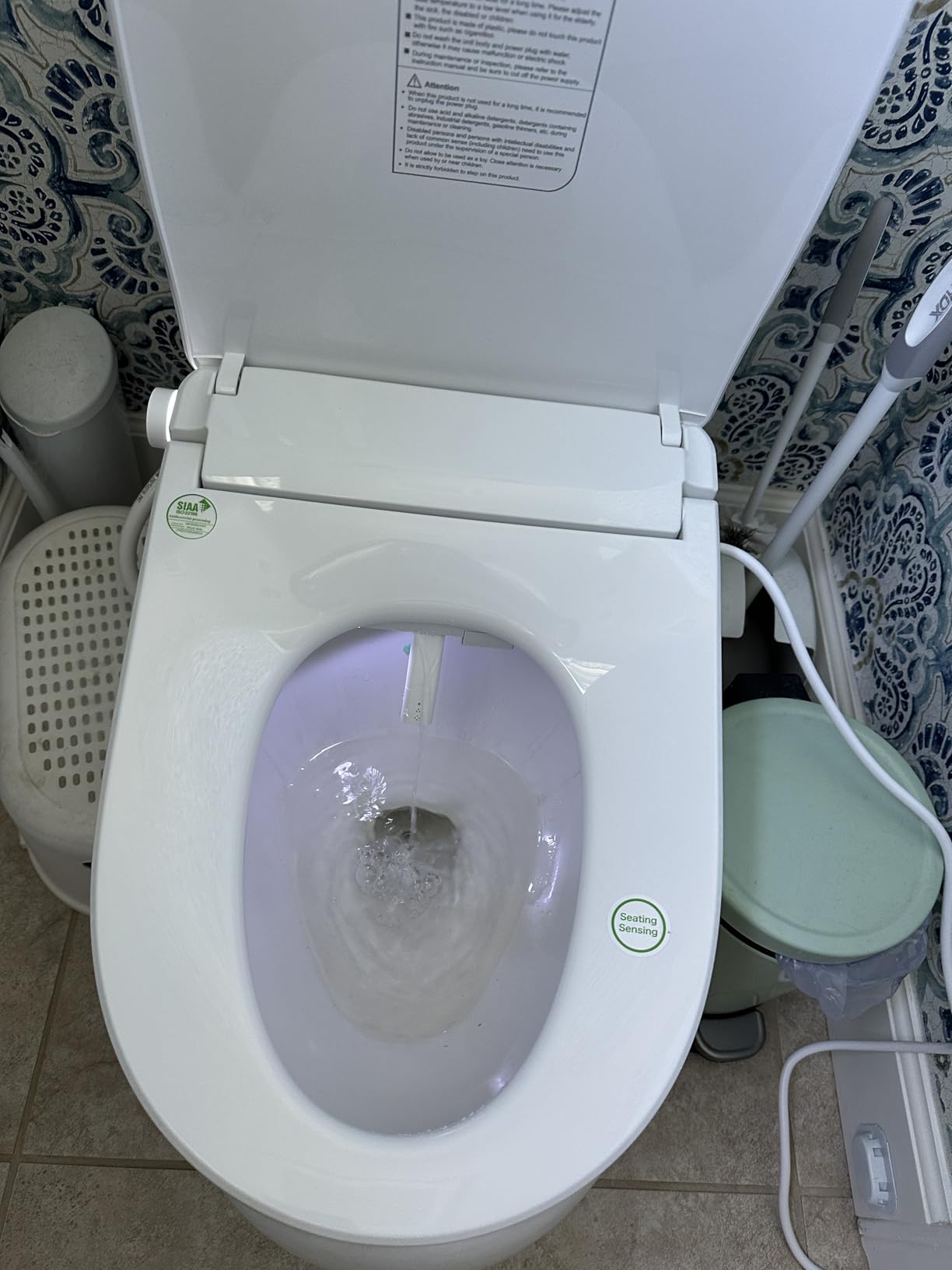 iliD Heated Bidet Toilet Seat with Remote, Auto Open Lid, Elongated | Dryer, Four Cleaning Modes, Self-Cleaning Nozzle, Adjustable Angle & Pressure, Night Light, Eco, Silent Mode, Wider Seat customer photo 1