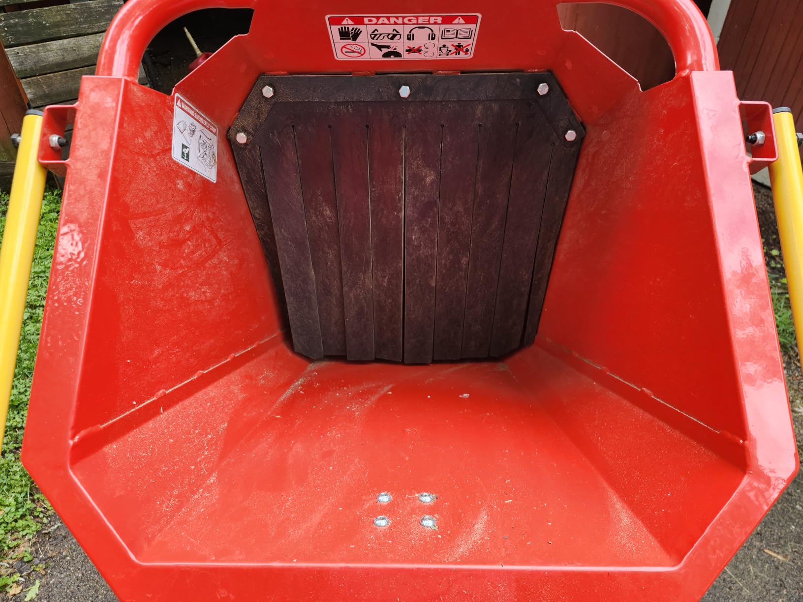 MechMaxx 8'' Inch ZONSEN 1000cc 35hp Electric Start Gasoline Powered Engine 4-Wheels Towable Wood Chipper Shredder Mulcher with Towbar/Tail Light/Emergency Stop Switch, Model B200 customer photo 2