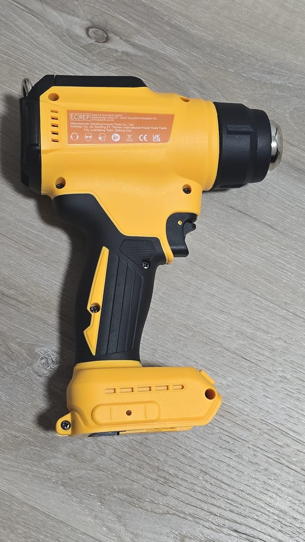 Cordless Heat Gun for Dewalt 20V Battery(NO Battery), 350W,LED Light,Fast Heating Soldering Hot Air Gun 1022℉-1328℉ Variable Temperature Control with 4pcs Nozzles&Scraper for Crafts, Shrink Wrap customer photo 1