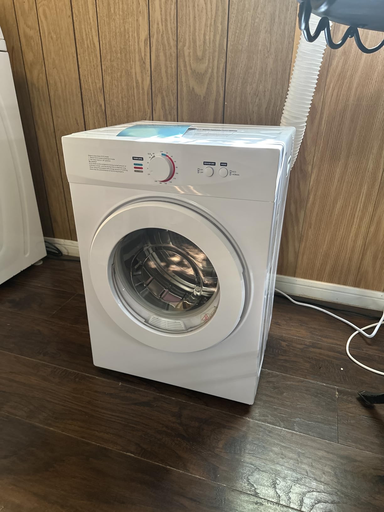 Feelfunn 1020W Portable Clothes Dryer with 4 Automatic Drying Modes | Runs on 110V and Combines a Stainless Steel Tub with 1.8 Cu.Ft for Compact Living Spaces customer photo 1