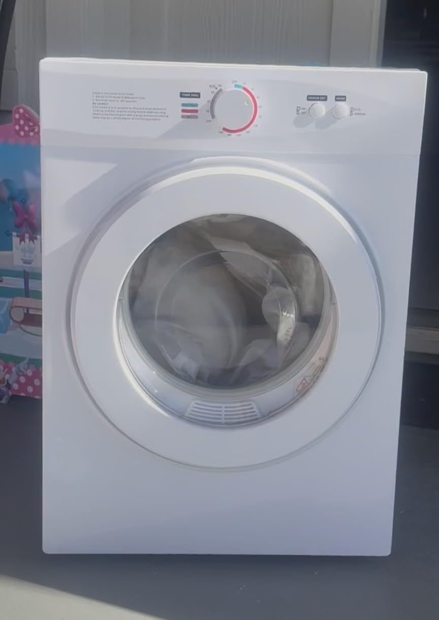 Feelfunn 1020W Portable Clothes Dryer with 4 Automatic Drying Modes | Runs on 110V and Combines a Stainless Steel Tub with 1.8 Cu.Ft for Compact Living Spaces customer photo 2