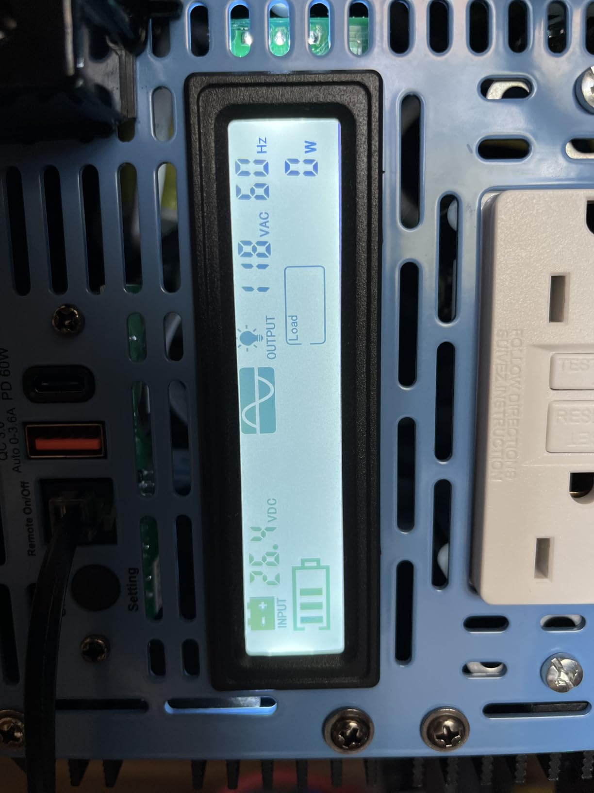 GIANDEL 2000 Watt Pure Sine Wave Power Inverter 12V DC to 120V AC,4100W Max,GFCI Outlets,USB-C36W,Dual Remote,for RVs,Campers,Off Grid Solar Setup customer photo 1