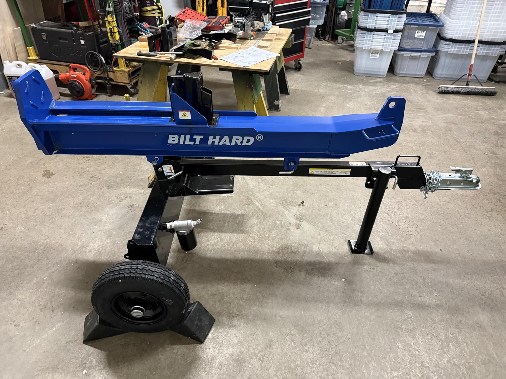 BILT HARD 40-Ton Gas Powered Log Splitter, Horizontal/Vertical Full Beam Wood Splitter with Auto Return, 4-Cycle 389cc OHV Engine, 2 Stage Gear Pump, Gas Firewood Splitting Wood Machine customer photo 1