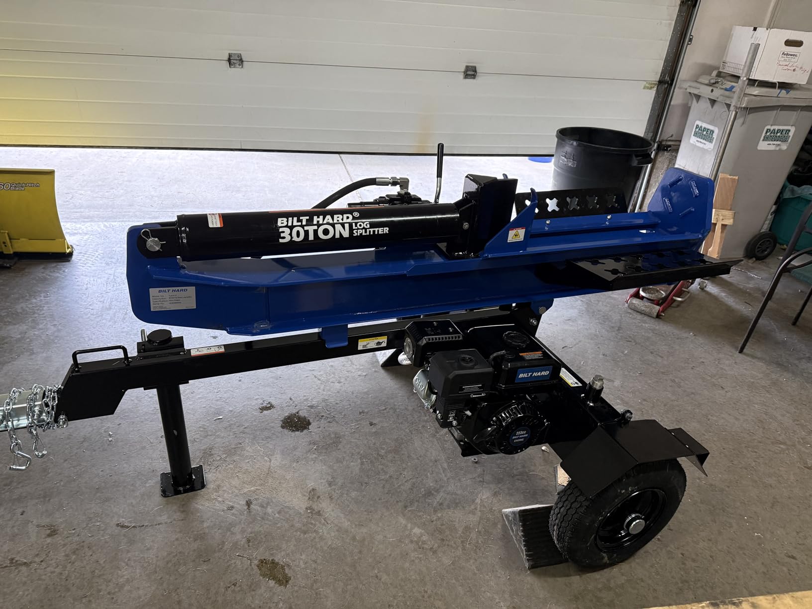 BILT HARD 40-Ton Gas Powered Log Splitter, Horizontal/Vertical Full Beam Wood Splitter with Auto Return, 4-Cycle 389cc OHV Engine, 2 Stage Gear Pump, Gas Firewood Splitting Wood Machine customer photo 2