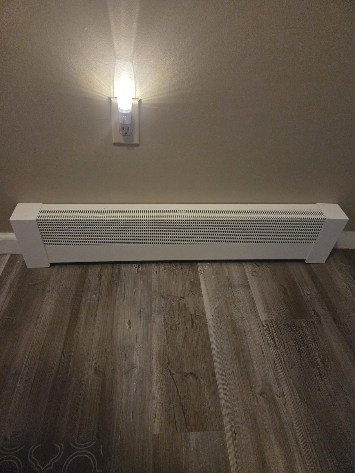 4Ft Galvanized Steel Baseboard Heater Cover with End Caps, BHC4 customer photo 1