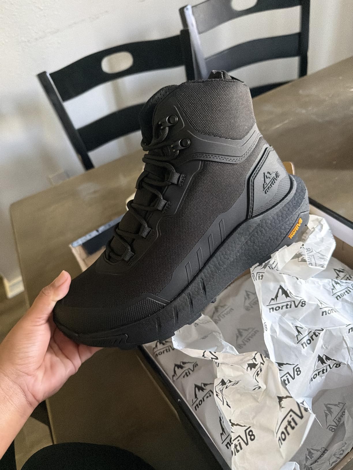 NORTIV 8 Men's Tactical Hiking Boots Lightweight Cushion customer photo 2