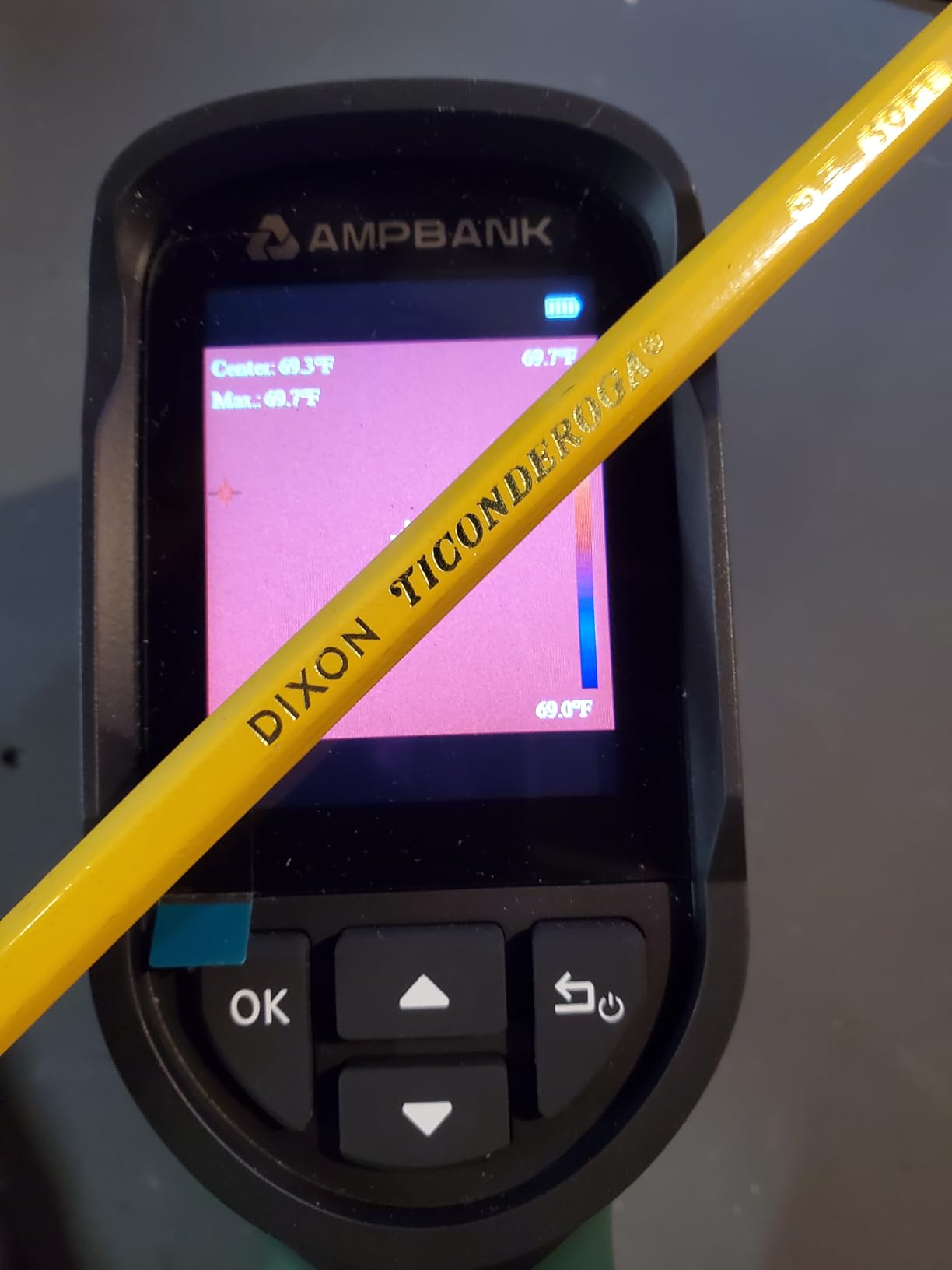 H128 Handheld Thermal Camera, 240 x 240 TISR Resolution, 24h Battery Life Thermal Imaging Camera, 25 Hz Infrared Camera with Temperature Alarm, -4℉~ 842℉ Temp Range, IP65 Protection Level customer photo 1