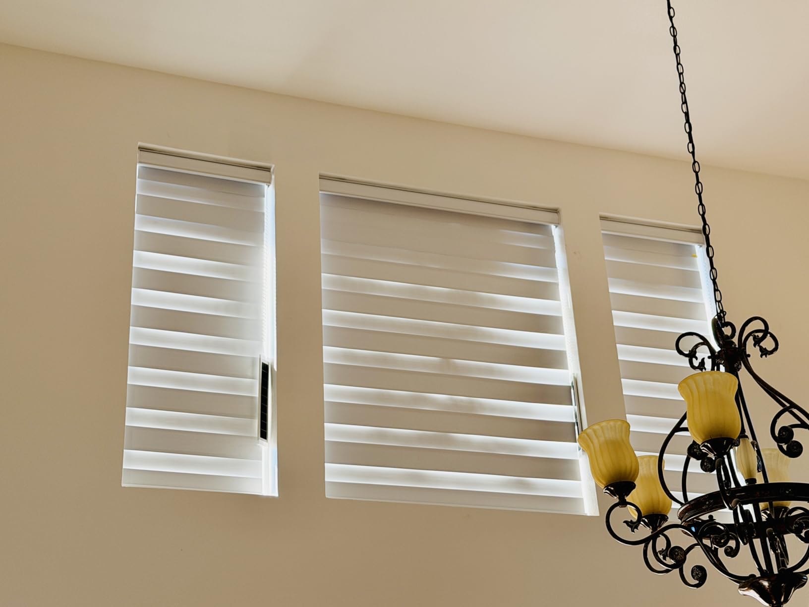Kincmo Motorized Blinds with Remote App Voice Control, Custom Zebra Shades customer photo 1