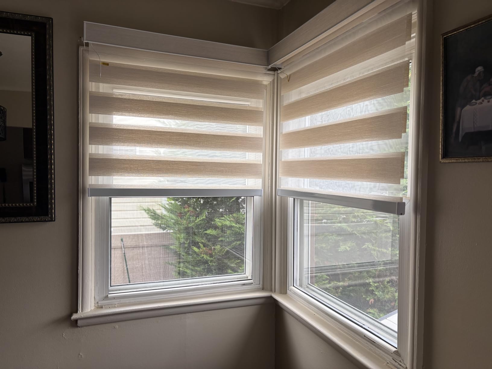 Kincmo Motorized Blinds with Remote App Voice Control, Custom Zebra Shades customer photo 2