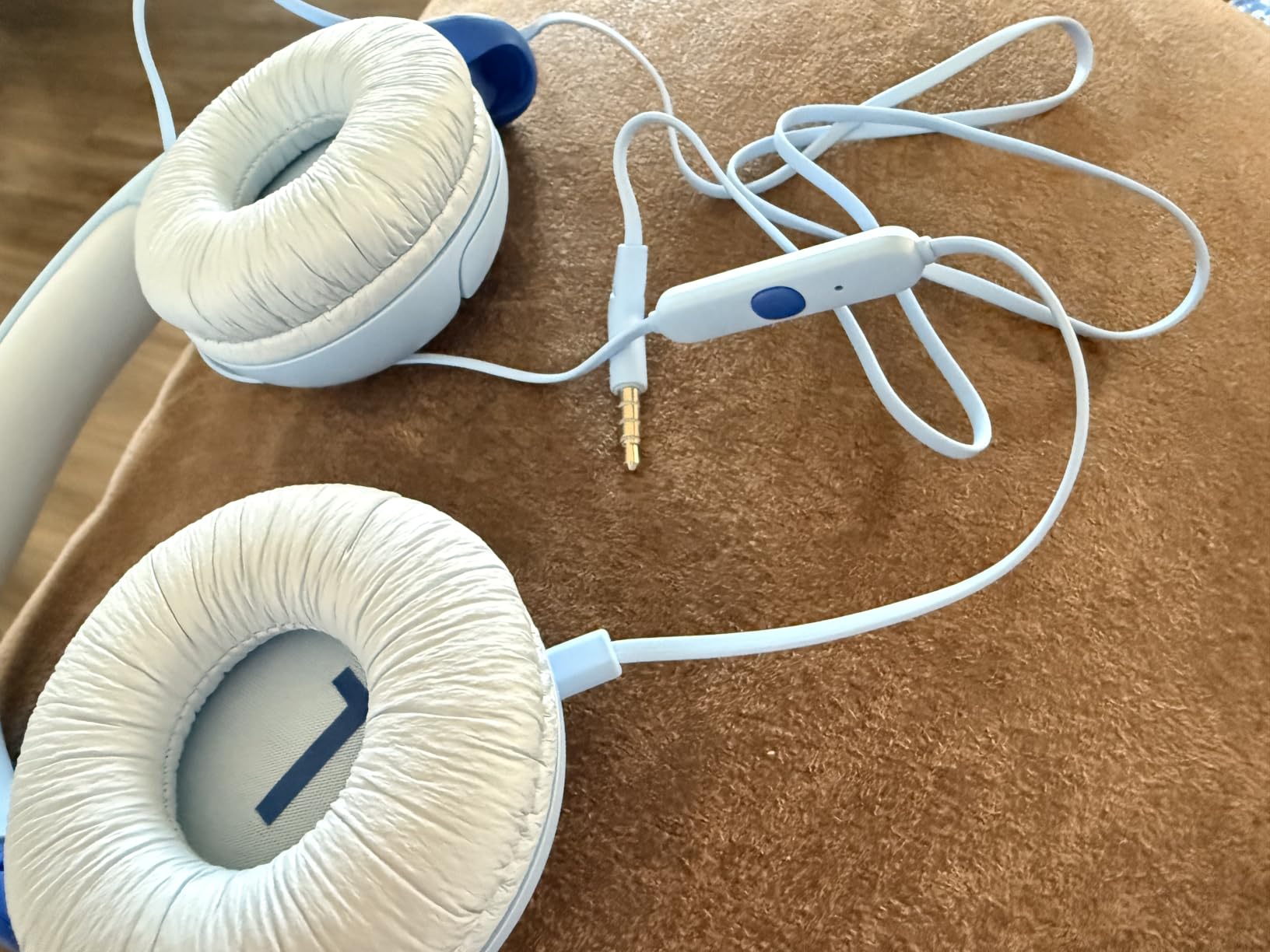 JBL Junior 320 Kids Headphones, Wired, Volume-Limited - Blue customer photo 1