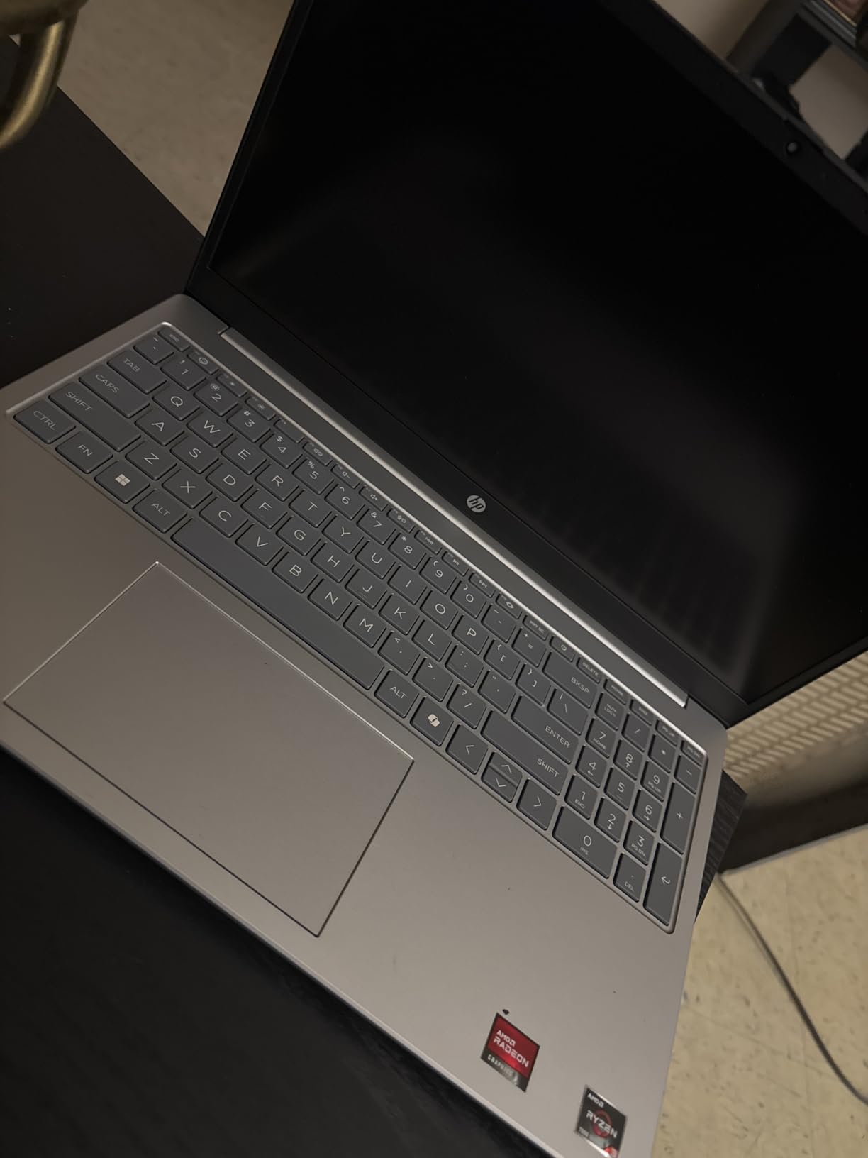 HP 15.6 inch Laptop, HD Touchscreen Display, AMD Ryzen 3 7320U, 8 GB RAM, 256 GB SSD, AMD Radeon Graphics, Windows 11 Home, Natural Silver, 15-fc0399nr customer photo 1