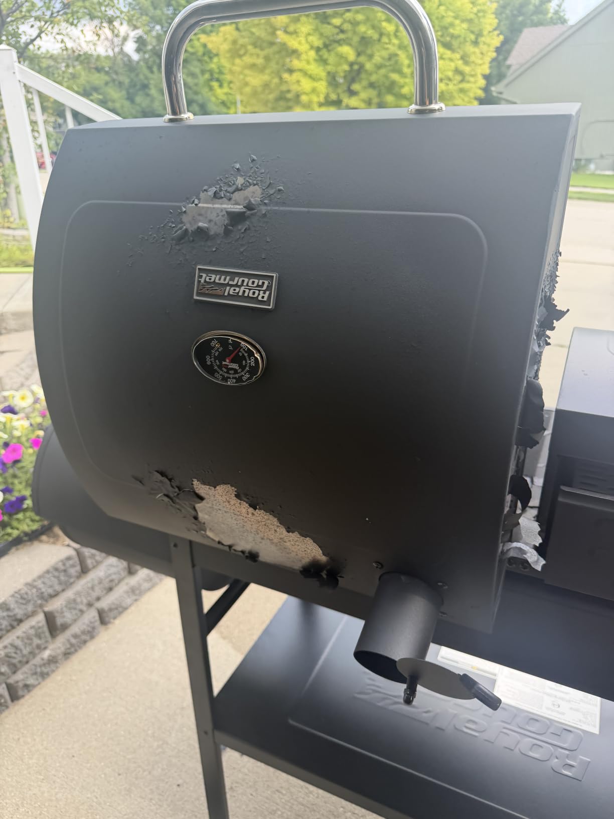 ZH3005Y 2-Burner Gas and Charcoal Grill Combo Black customer photo 1
