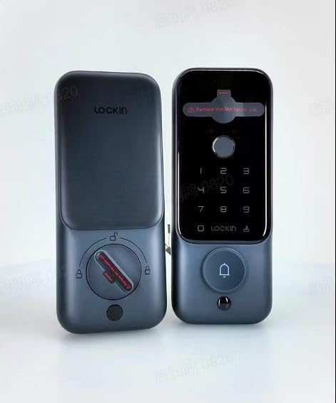Lockin Veno Plus, All-in-One Smart Lock for Front Door | Palm Vein and Fingerprint Keyless Entry, 2K 180° Ultra-Wide Camera, Night Vision, Built-in WiFi, 8GB Storage, No Monthly Fee customer photo 1
