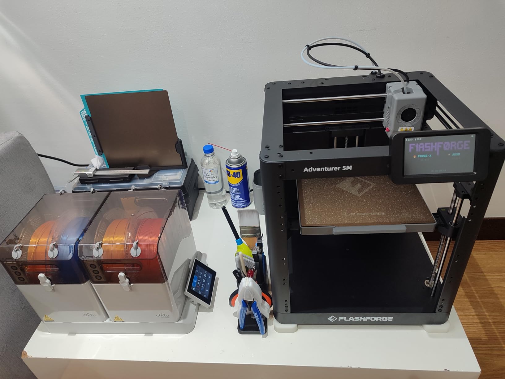 SUNLU E1 Filament Dryer 4 Spools, Auto-Humidity Hold, Independent Control with 2 Removable Chambers, Compatible with AMS Lite customer photo 2