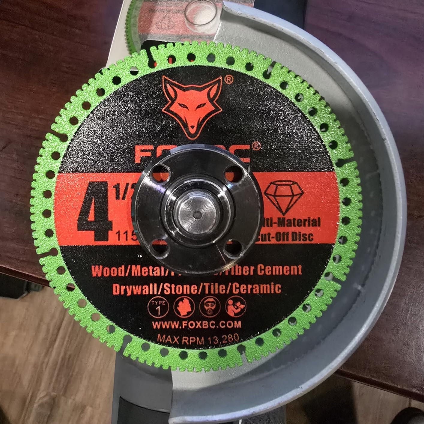 FOXBC 4-1/2 Inch Indestructible Multi-Material Cut Off Disc for Angle Grinders, 7/8