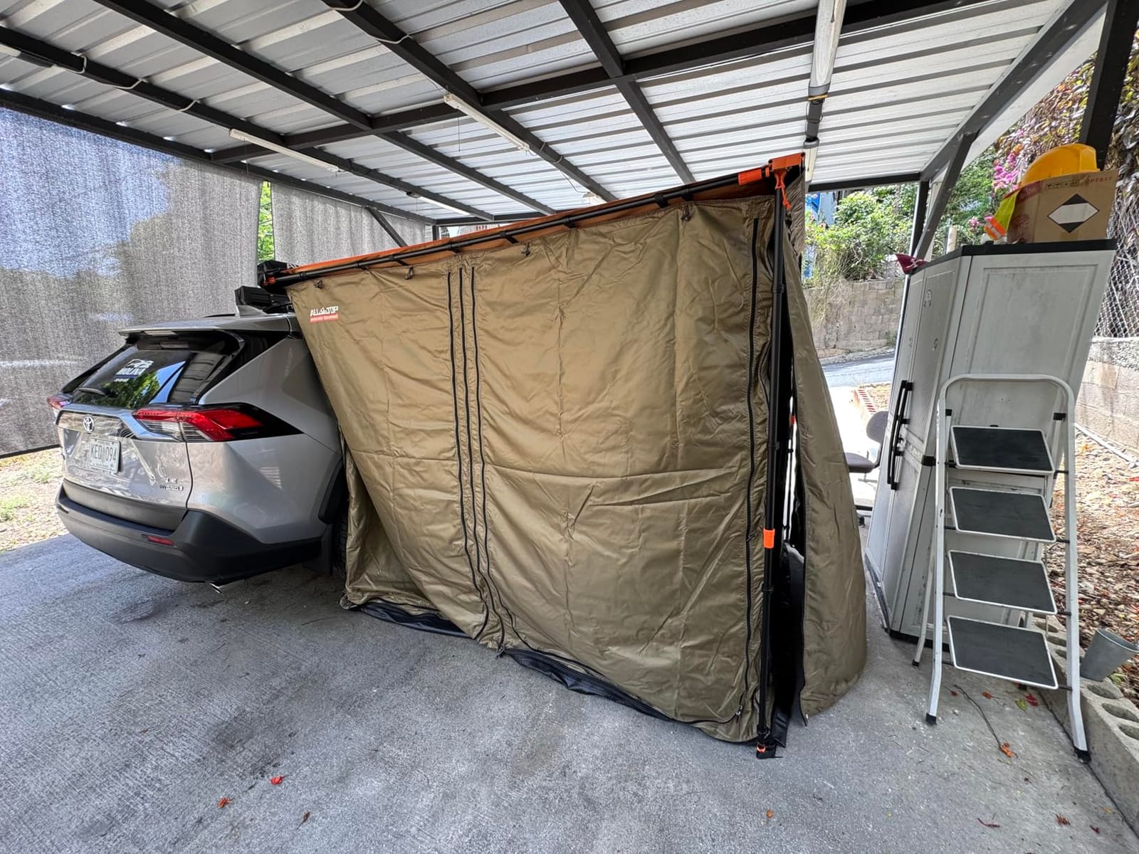 ALL-TOP Awning Room with Floor 6.6' x 8.2' Rip-Stop 210D Oxford Awning Tent with Bug-Resistance Mesh, Waterproof Sun Shelter for Overland, Camping(Black Coating, Room Only) customer photo 2