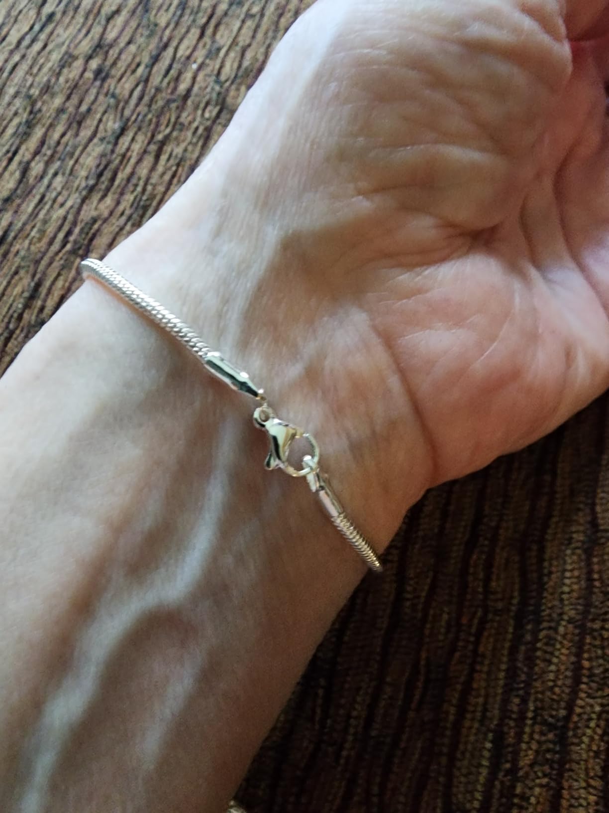 Charm Bracelet 925 Sterling Silver Bracelets for Women 2mm Dainty Snake Chain Bracelet Jewelry Gifts for Her customer photo 2