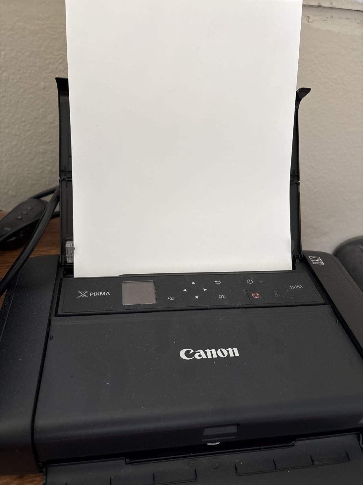 Canon PIXMA TR160 Color Wireless Portable Printer | 50-Sheet Paper Tray & 1.44