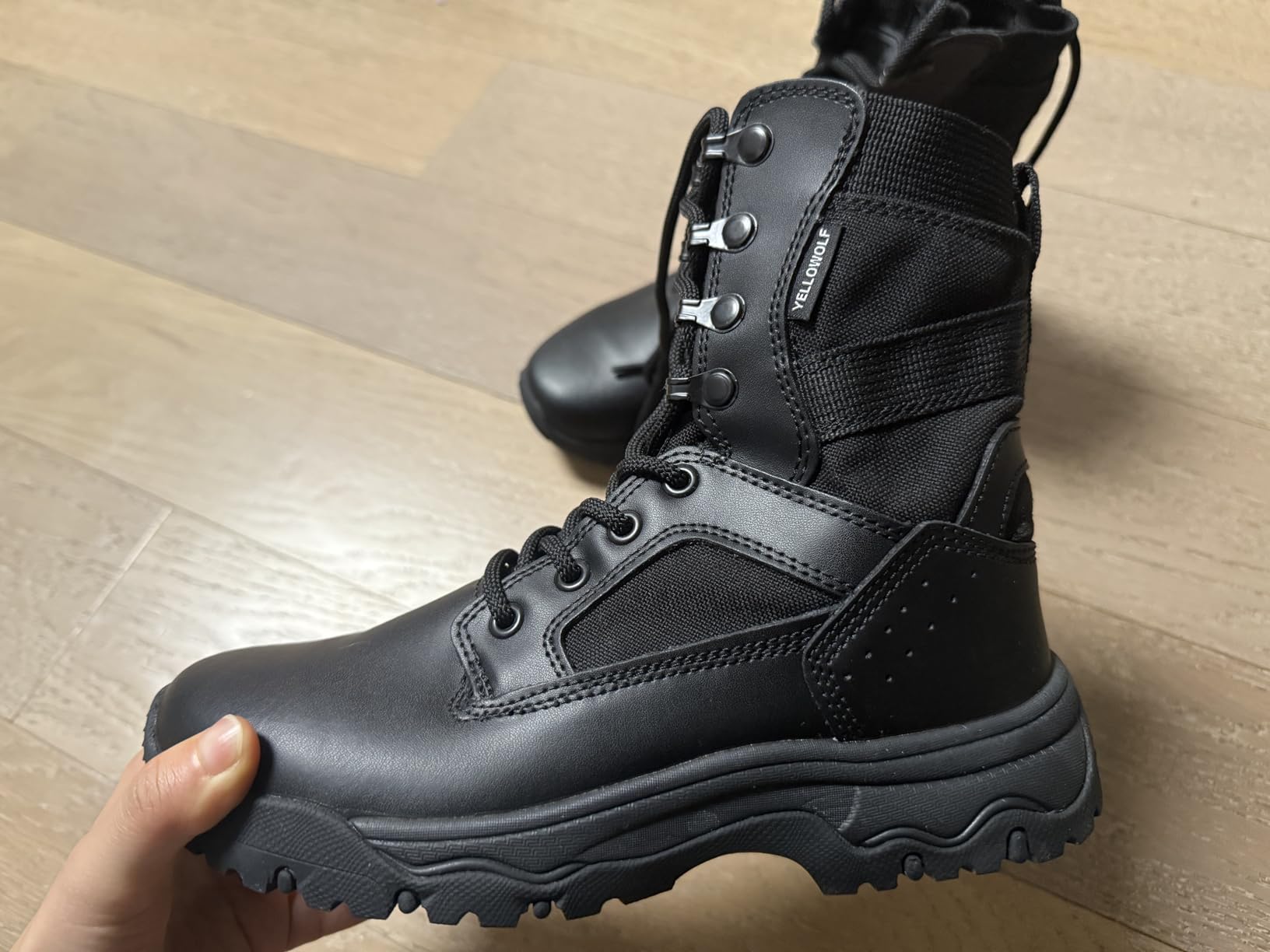 Women's Tactical Boots, Motorcycle Combat Boots for Women customer photo 1