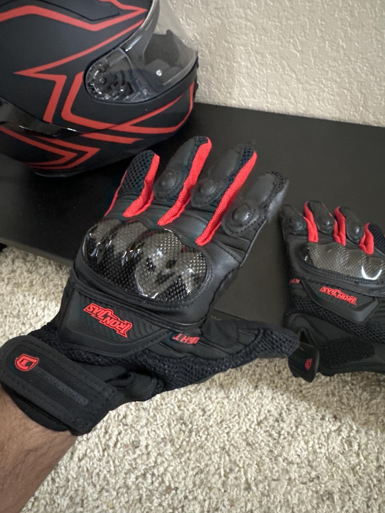 BORLENI Summer Motorcycle Gloves for Men and Women Touchscreen Biker Gloves customer photo 2