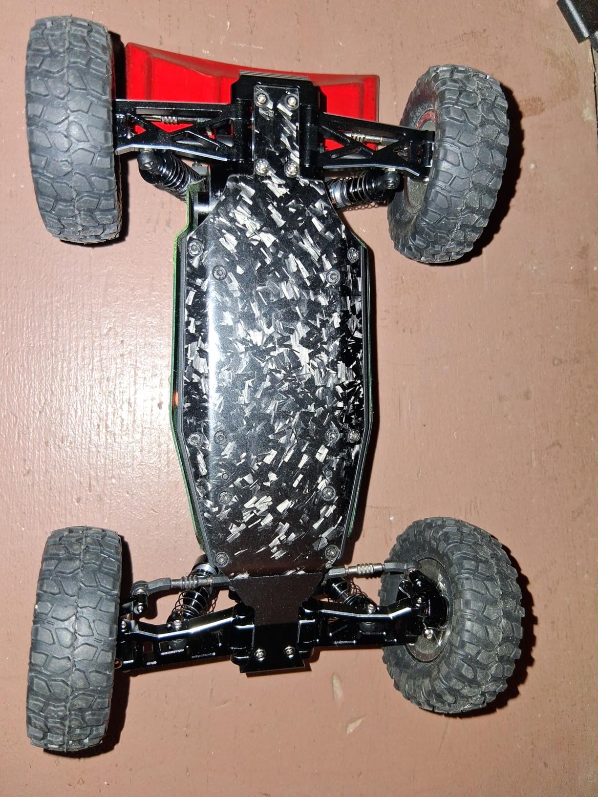 INJORA Forged Carbon Fiber Chassis for 1/24 Buggy Losi Micro-B Upgrade(8g) customer photo 2